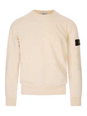 STONE ISLAND: Sweatshirts & Pulls - Sweat-Shirts - Blanc