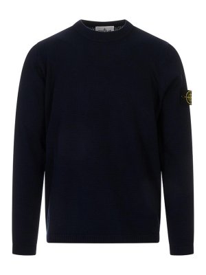STONE ISLAND: クルーネック - クルーネック - ブルー