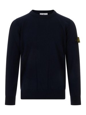 STONE ISLAND: クルーネック - クルーネック - ブルー