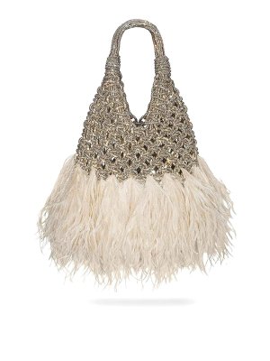 HIBOURAMA: Schultertaschen - Schultertasche - Silber