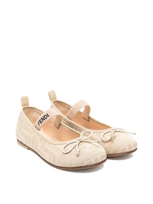 Fendi Jr: Ballerinas - Ballerinas - Braun