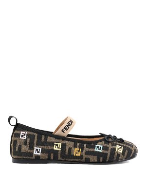 Fendi Jr: Ballerinas - Ballerinas - Braun