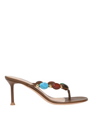 Gianvito Rossi: Sandalen - Sandalen - Braun