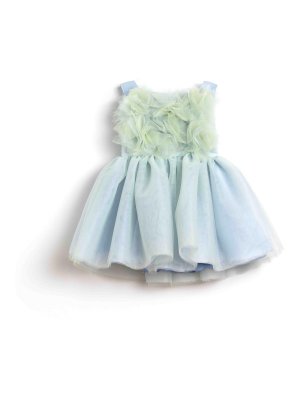 A'LAPAGE: Knielange Kleider - Knielanges Kleid - Blau