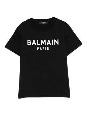 Balmain: t-shirts - Round Neck T-Shirt