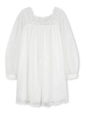 CHLOE': Knielange Kleider - Knielanges Kleid - Weiß