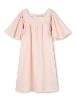 CHLOE': Knielange Kleider - Knielanges Kleid - Rosa