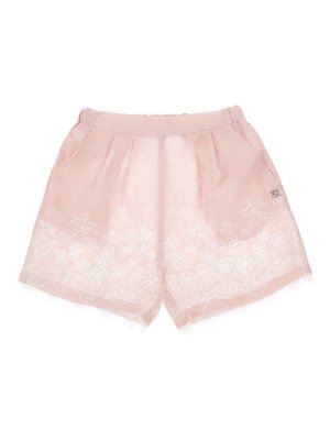 ERMANNO SCERVINO: pantaloni shorts - Shorts Con Ricamo