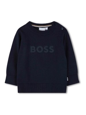 Hugo Boss: Pull col rond - Pull Col Rond - Bleu