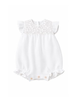 JESURUM: jumpsuits - Onesie With Embroidery