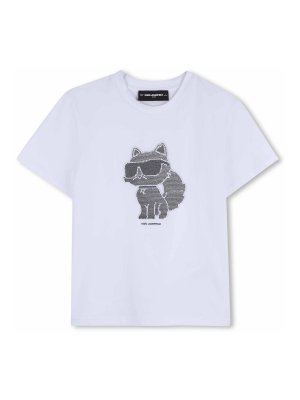 KARL LAGERFELD: T-shirts - T-Shirt - Blanc