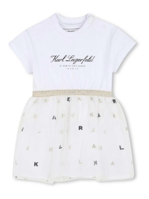 KARL LAGERFELD: ニーレングススカート＆ミディ丈 - 膝丈/ミディスカート - 白