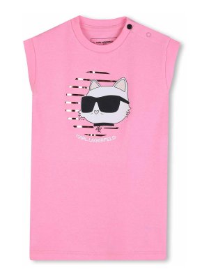 KARL LAGERFELD: Knielange Kleider - Knielanges Kleid - Rosa
