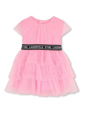 KARL LAGERFELD: Knielange Kleider - Knielanges Kleid - Rosa