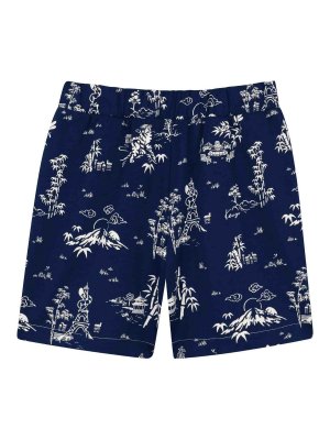KENZO: トラウザーショーツ - ショートパンツ - ブルー