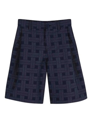 KENZO: トラウザーショーツ - ショートパンツ - ブルー
