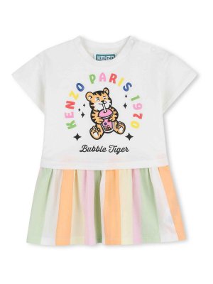 KENZO: Robe longueur genou - Robe Au Genou - Blanc