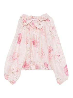 LULU BY MISS GRANT: bluse - Blusa A Fiori Con Ruches
