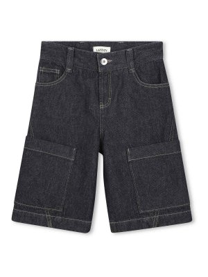 LANVIN: Trousers Shorts - Bermuda shorts with logo