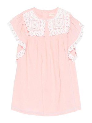 LOUISE MISHA: knee length dresses - Dress With Lace