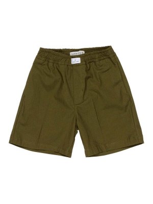 MANUEL RITZ : Trousers Shorts - Bermuda shorts with logo application