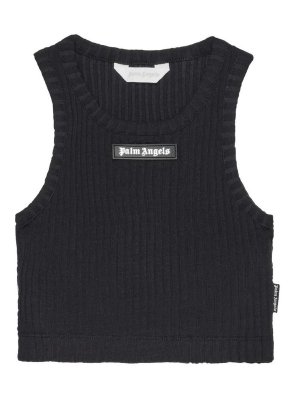 Palm Angels: Tops & Débardeurs - Top - Noir