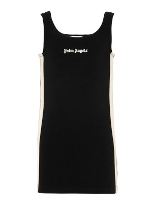 Palm Angels: Robe longueur genou - Robe Au Genou - Noir