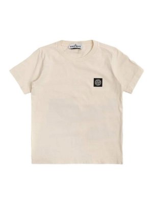 Stone Island Junior: Tシャツ - Tシャツ - ベージュ