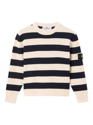 Stone Island Junior: crew necks - Striped Pullover