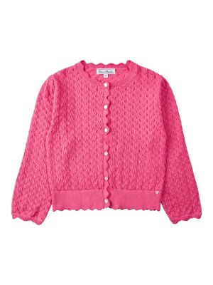 TARTINE ET CHOCOLAT: cardigans - Perforated Cotton Cardigan