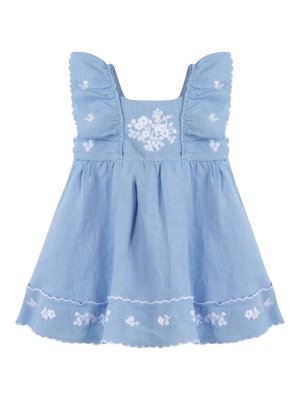TARTINE ET CHOCOLAT: Vestidos media pierna - Vestido Midi - Azul