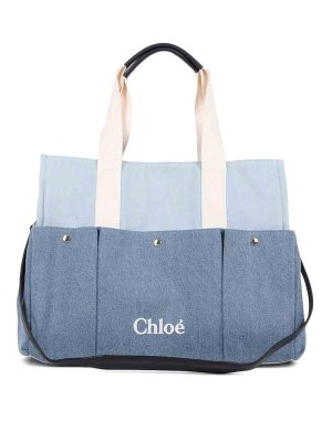 CHLOE': Bolsos de hombro - Bolsa De Hombro - Azul