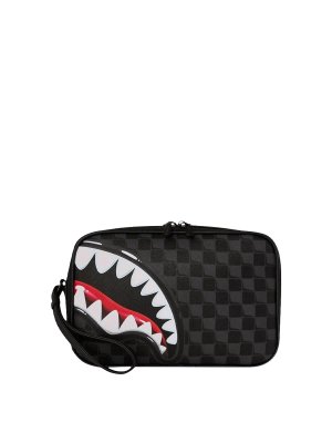 SPRAYGROUND: Cases & Covers - Shark In Paris Baloon Black Toyletry Brick