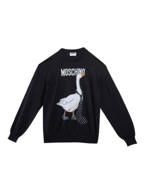 MOSCHINO: Sweatshirts und Pullover - Sweatshirt - Schwarz