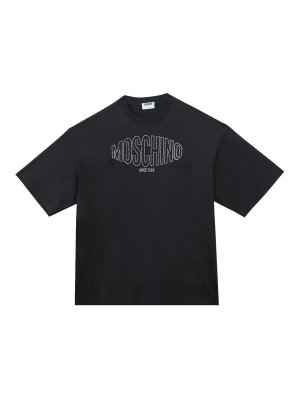 MOSCHINO: t-shirts - Cristalli Logo Sport T-Shirt