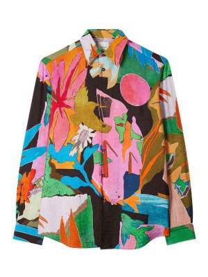 PAUL SMITH: shirts - River Collage Parade Shirt