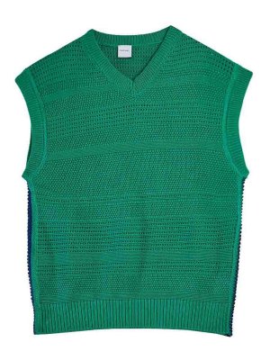 PAUL SMITH: waistcoats & gilets - Knitted Cotton Vest