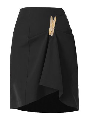 MOSCHINO: Faldas media pierna y semilargas - Falda Semilarga - Negro