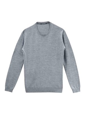 KARL LAGERFELD: Pull col rond - Pull Col Rond - Gris