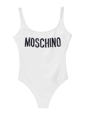MOSCHINO: Badeanzüge - Badeanzug - Weiß