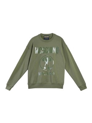 MOSCHINO: Sweatshirts und Pullover - Sweatshirt - Dunkelgrün