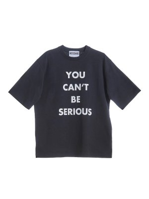 MOSCHINO: t-shirts - You Cant Be Serious Tshirt