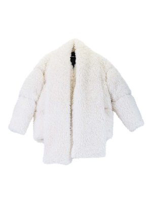 KARL LAGERFELD: Fourrure - Manteau En Fourrure - Crème