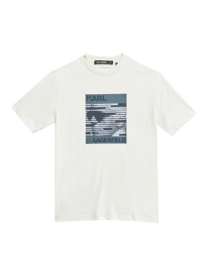 KARL LAGERFELD: t-shirts - Karl Pixel Face T-Shirt
