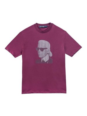 KARL LAGERFELD: t-shirts - Karl Logo Face T-Shirt