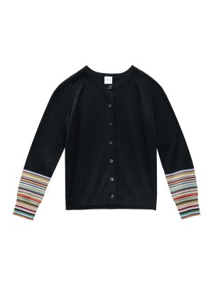 PAUL SMITH: cardigans - Cardigan Merinos Maniche Stripes