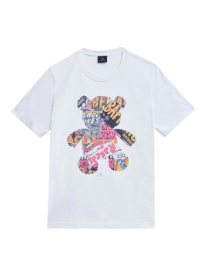 PS BY PAUL SMITH: t-shirts - Collage Bear T-Shirt