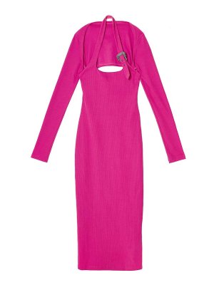 Versace Jeans Couture: evening dresses - Long Buckle Dress