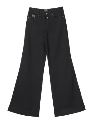 Versace Jeans Couture: ストレートジーンズ - ストレートジーンズ - 黒