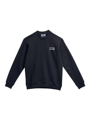 Versace Jeans Couture: Sweatshirts und Pullover - Sweatshirt - Schwarz